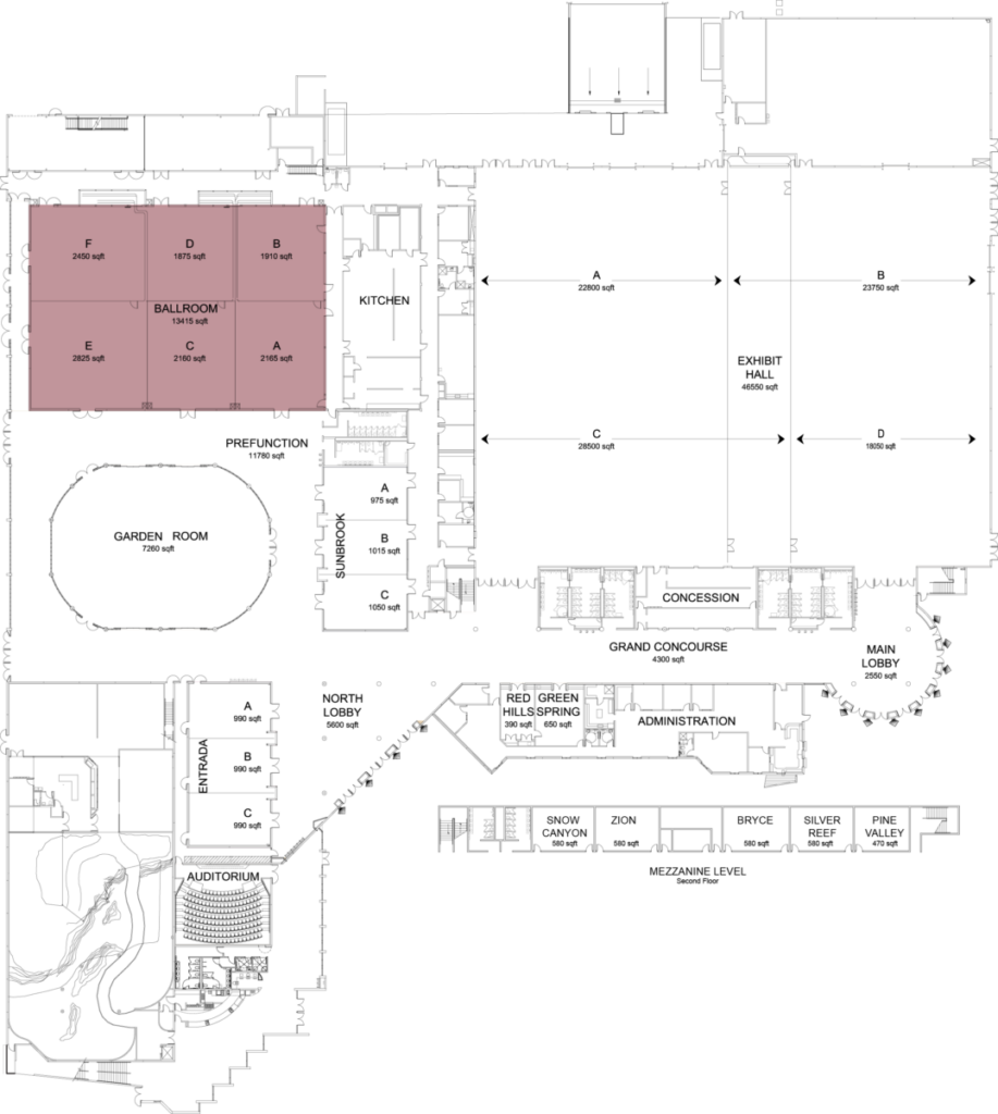 dixie convention center floor plans ballroom